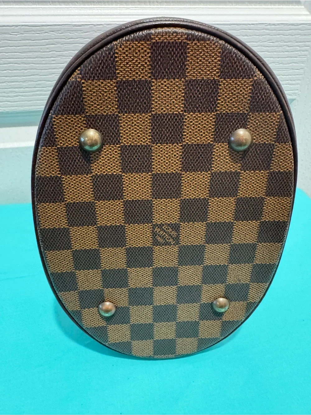 Louis Vuitton Brown Damier Ebene Bucket Tote
